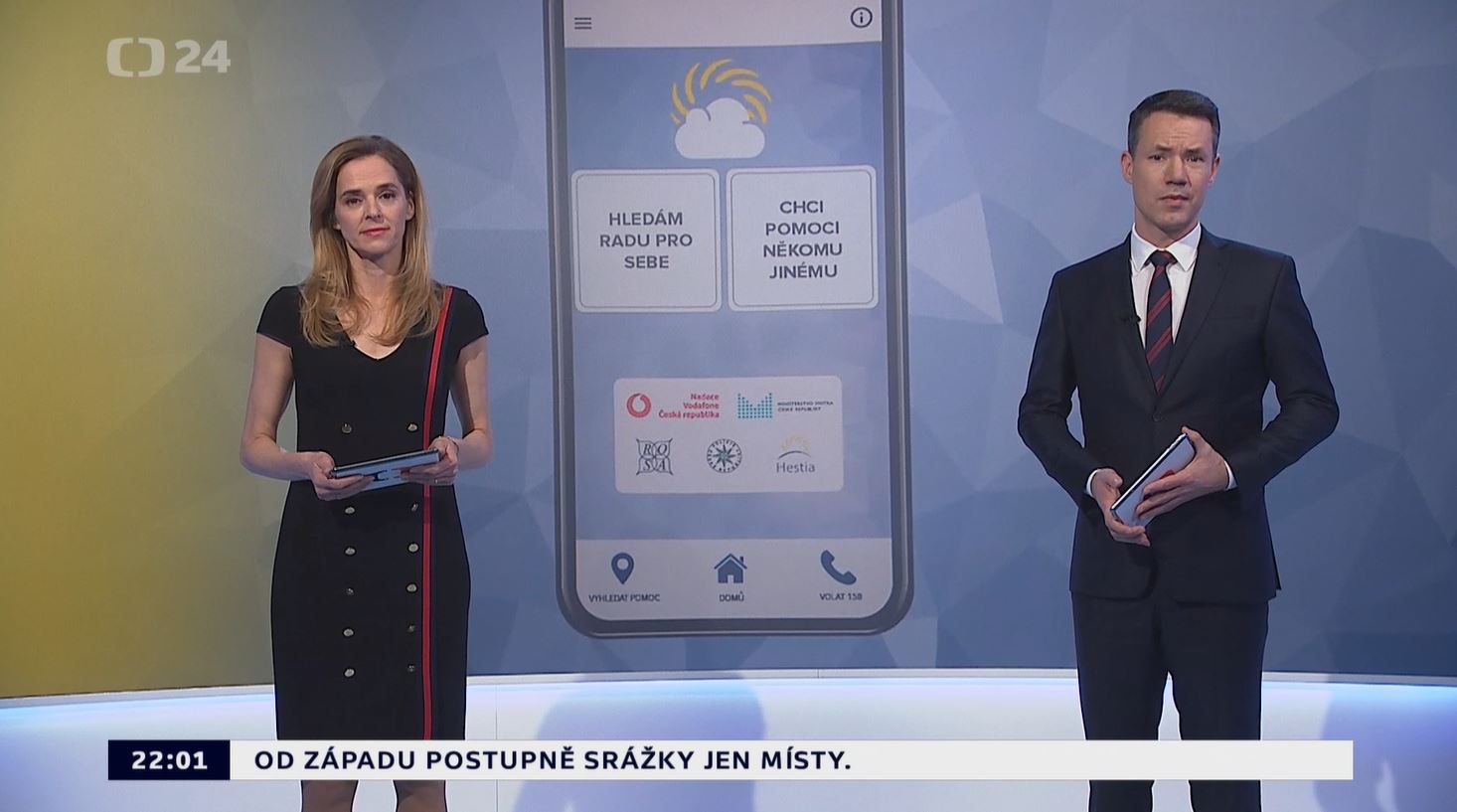 Moderátoři Událostí komentářů a náhled aplikace Bright Sky